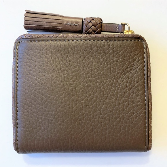 TORY BURCH Taylor Mini Wallet ~ Leather Tassel - Picture 6 of 7